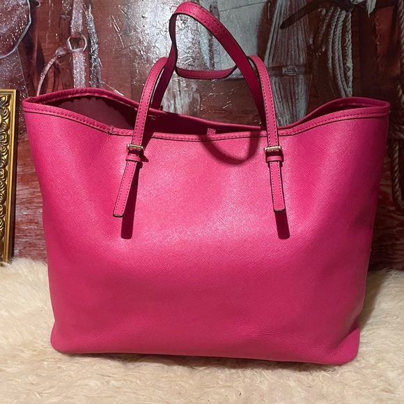 Michael Kors XXL pink leather bag - Picture 5 of 11